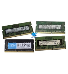 RAM Laptop 4GB DDR4 2400MHz PC4-2400T - Hiệu SAMSUNG / SK hynix / Micron / crucial - RAM cũ